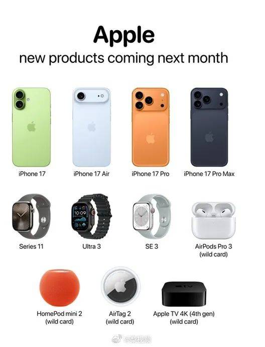 iPhone17全系价格曝光：17售价799美元起<strong></p>
<p>momo美股</strong>，17 Pro售价1049美元起，17 Pro Max售价1199美元起