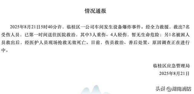 一公司车间设备发生爆炸<strong></p>
<p>momo美股</strong>，致1死7伤！厂房火患如何止患于微